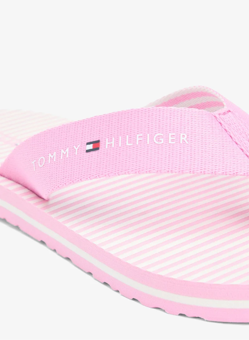 TOMMY HILFIGER  Webbing Strap Ithaca Stripe Flip-Flops for Women | Best Price UAE